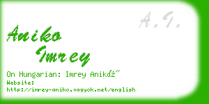 aniko imrey business card